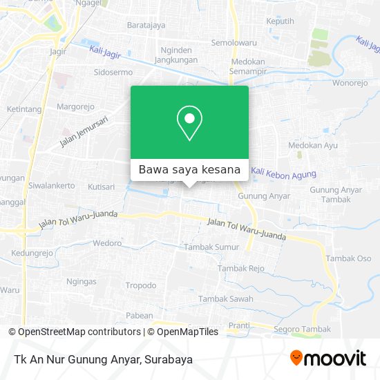 Peta Tk An Nur Gunung Anyar