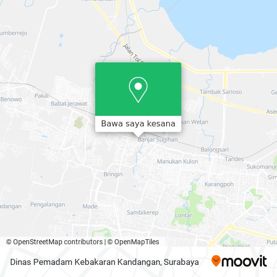 Peta Dinas Pemadam Kebakaran Kandangan