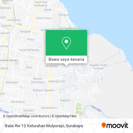 Peta Balai Rw 12 Kelurahan Mulyorejo