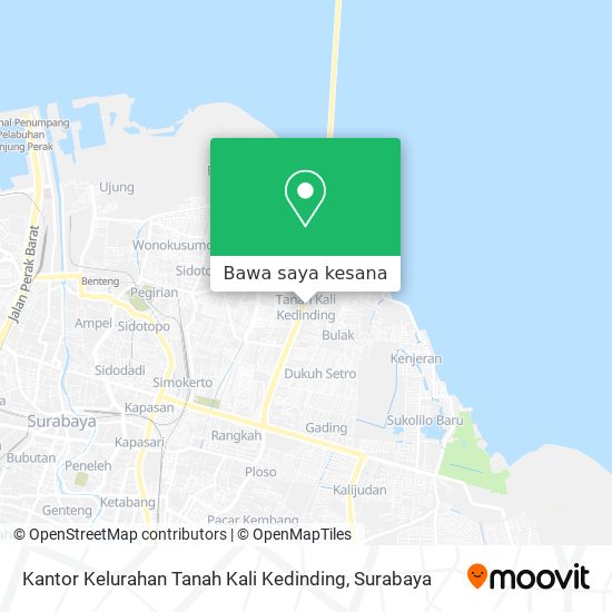 Peta Kantor Kelurahan Tanah Kali Kedinding