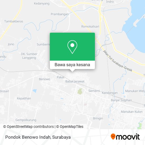 Peta Pondok Benowo Indah