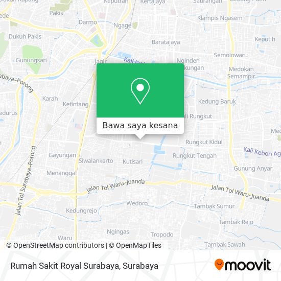 Peta Rumah Sakit Royal Surabaya