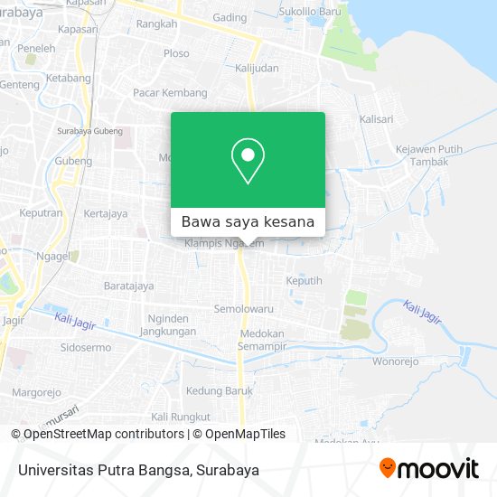Peta Universitas Putra Bangsa