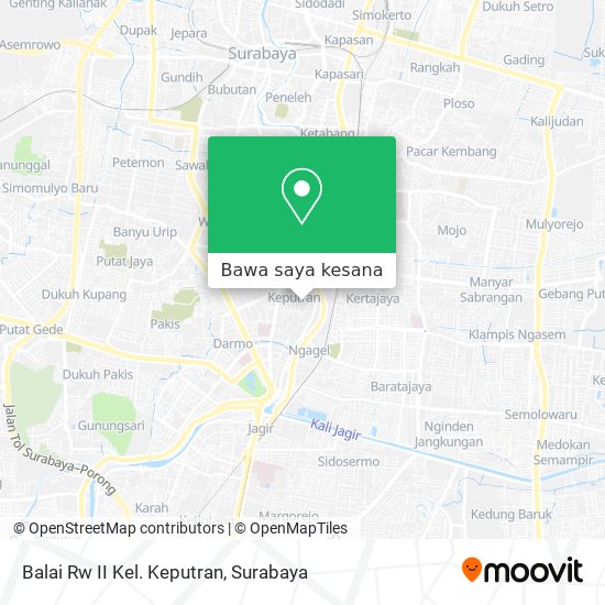 Peta Balai Rw II Kel. Keputran