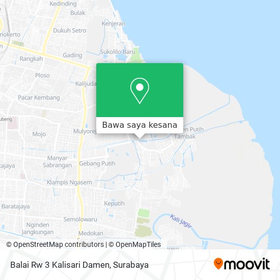 Peta Balai Rw 3 Kalisari Damen