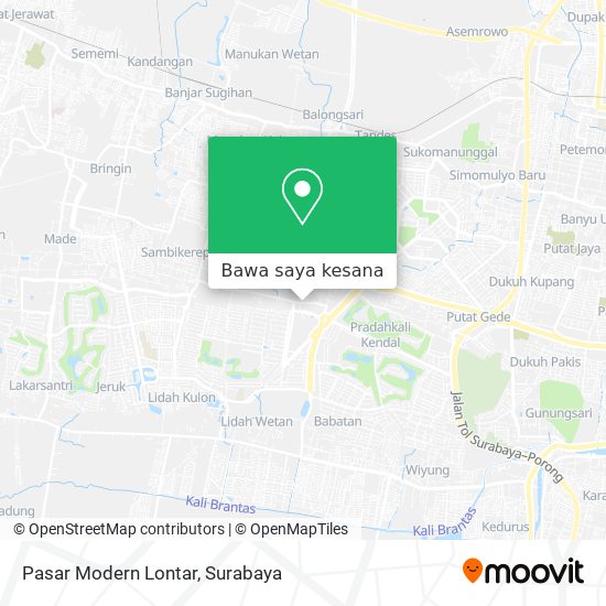Peta Pasar Modern Lontar
