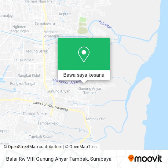 Peta Balai Rw VIII Gunung Anyar Tambak
