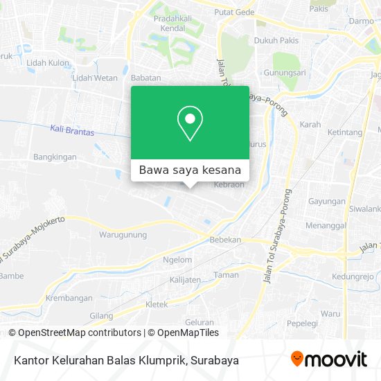 Peta Kantor Kelurahan Balas Klumprik