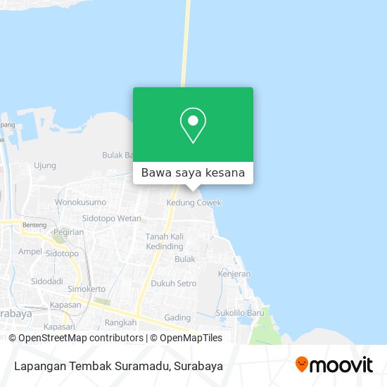 Peta Lapangan Tembak Suramadu