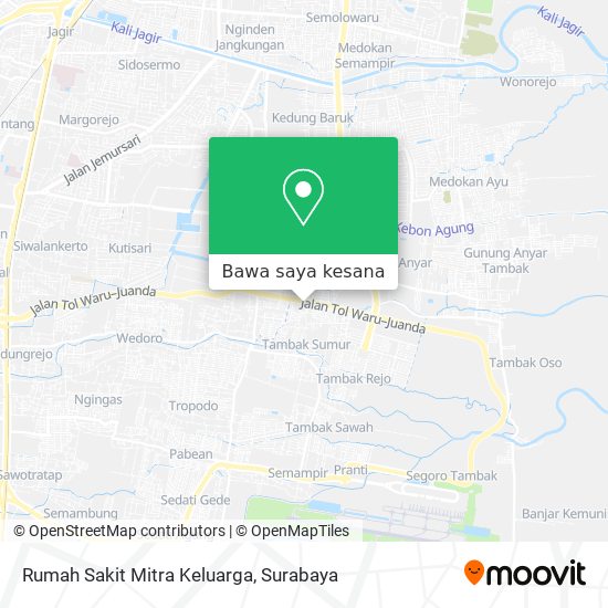 Peta Rumah Sakit Mitra Keluarga
