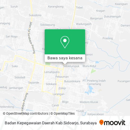 Peta Badan Kepegawaian Daerah Kab.Sidoarjo