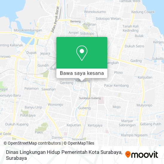 Peta Dinas Lingkungan Hidup Pemerintah Kota Surabaya
