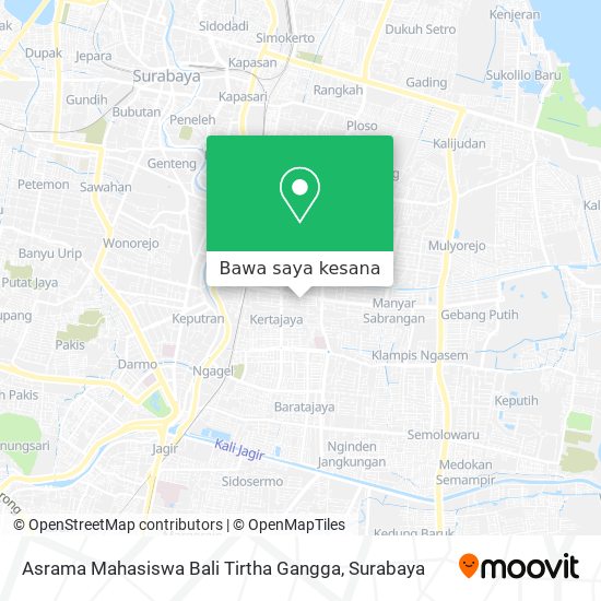 Peta Asrama Mahasiswa Bali Tirtha Gangga