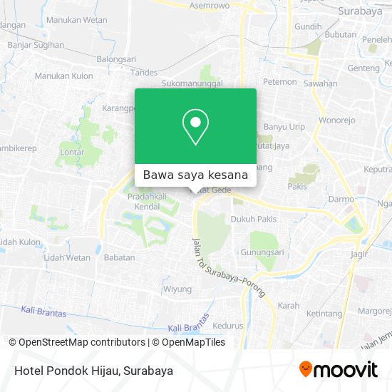 Peta Hotel Pondok Hijau