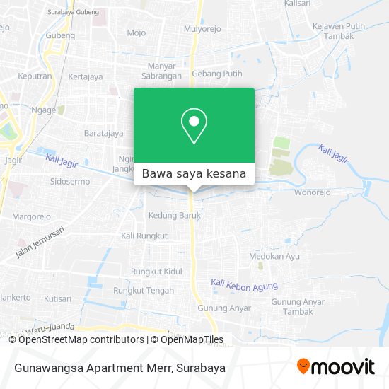 Peta Gunawangsa Apartment Merr