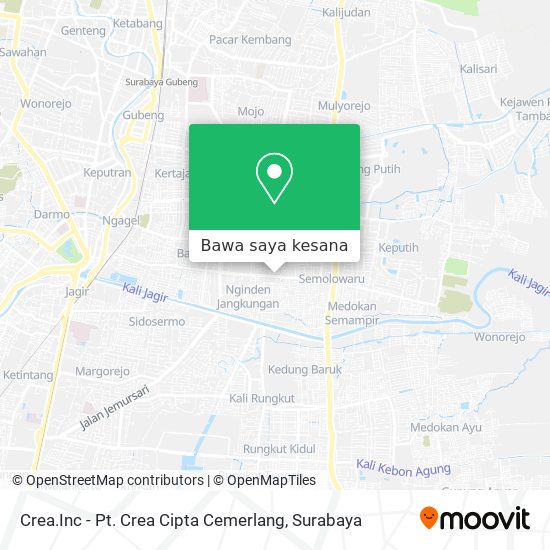 Peta Crea.Inc - Pt. Crea Cipta Cemerlang