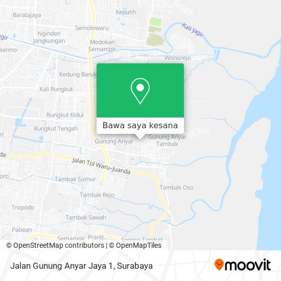Peta Jalan Gunung Anyar Jaya 1