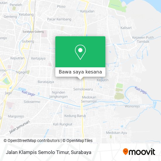 Peta Jalan Klampis Semolo Timur