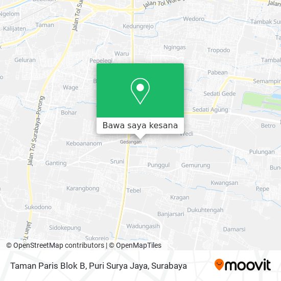 Peta Taman Paris Blok B, Puri Surya Jaya