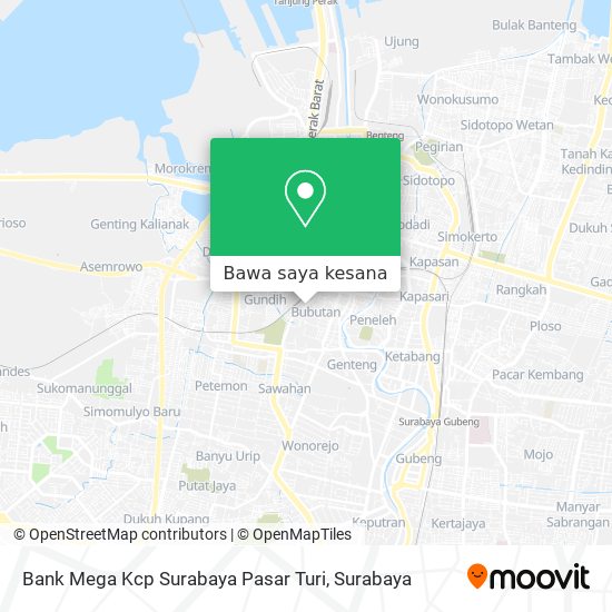 Peta Bank Mega Kcp Surabaya Pasar Turi