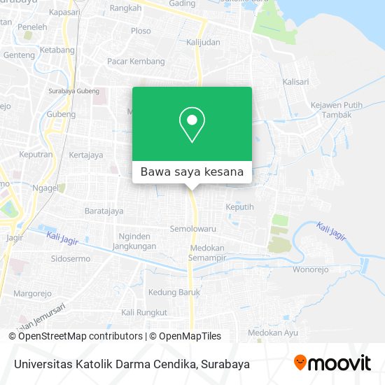 Peta Universitas Katolik Darma Cendika