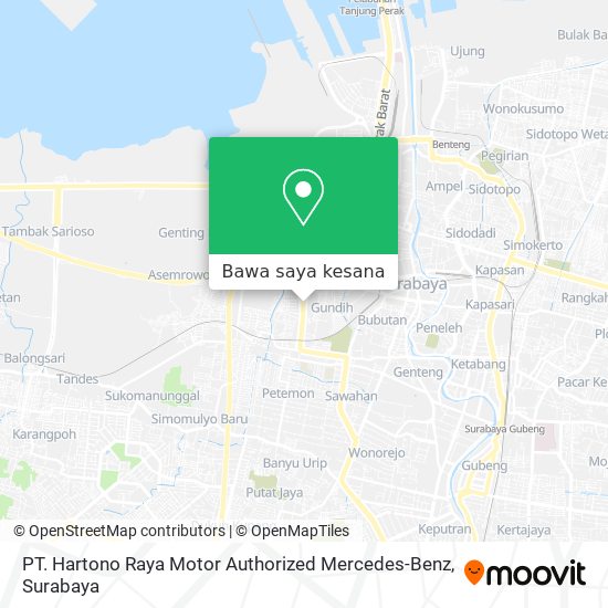 Peta PT. Hartono Raya Motor Authorized Mercedes-Benz