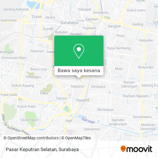 Peta Pasar Keputran Selatan