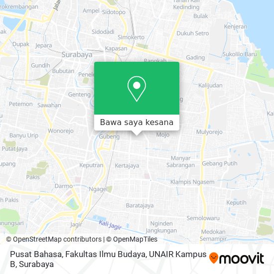 Peta Pusat Bahasa, Fakultas Ilmu Budaya, UNAIR Kampus B