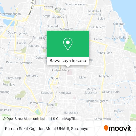 Peta Rumah Sakit Gigi dan Mulut UNAIR