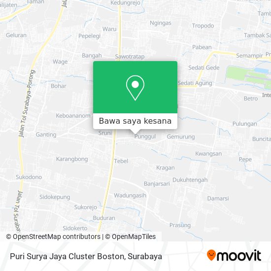 Peta Puri Surya Jaya Cluster Boston