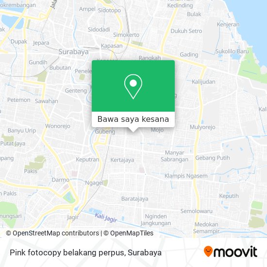 Peta Pink fotocopy belakang perpus