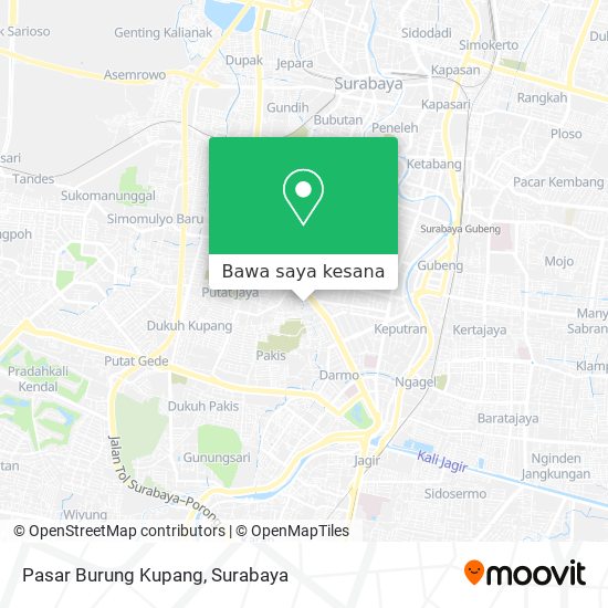 Peta Pasar Burung Kupang