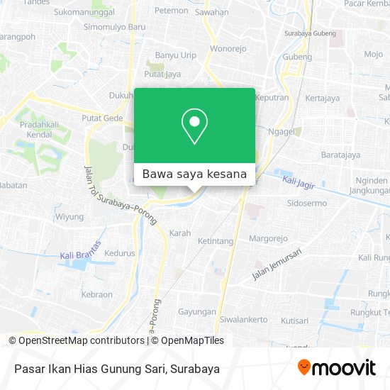 Peta Pasar Ikan Hias Gunung Sari
