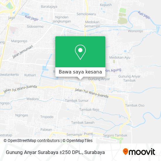 Peta Gunung Anyar Surabaya ±250 DPL.