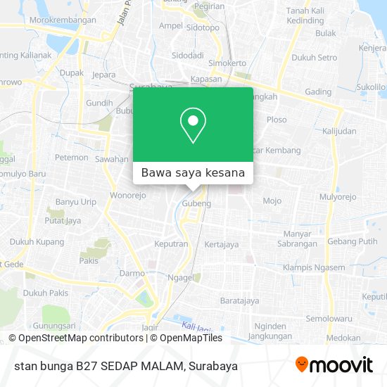 Peta stan bunga B27 SEDAP MALAM