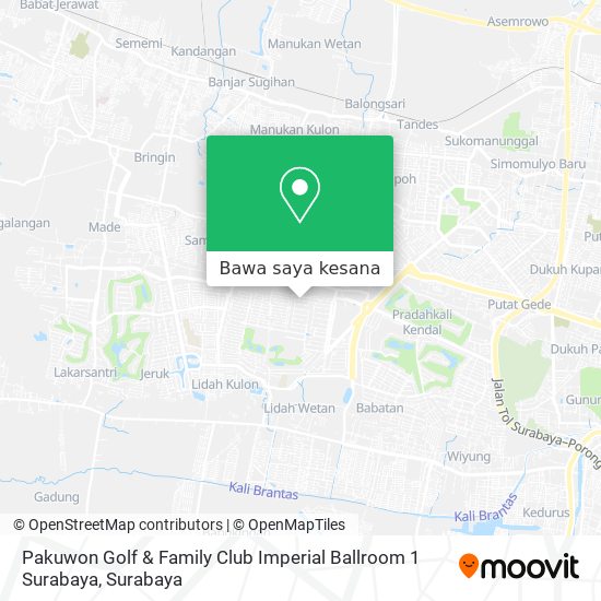 Peta Pakuwon Golf & Family Club Imperial Ballroom 1 Surabaya
