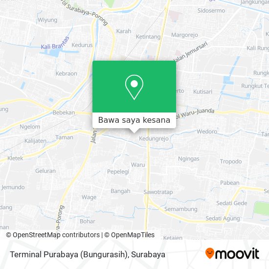 Peta Terminal Purabaya (Bungurasih)