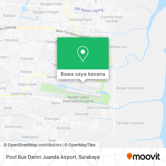 Peta Pool Bus Damri Juanda Airport