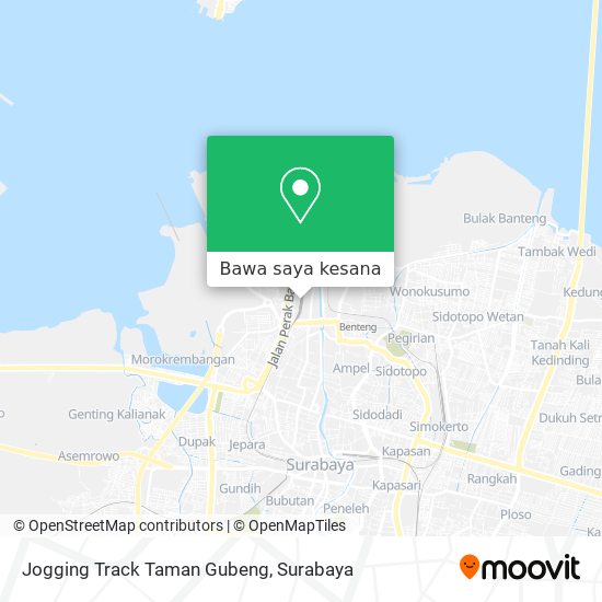 Peta Jogging Track Taman Gubeng