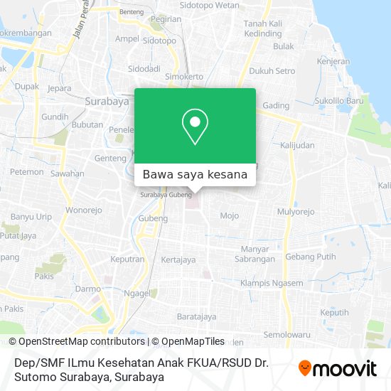 Peta Dep / SMF ILmu Kesehatan Anak FKUA / RSUD Dr. Sutomo Surabaya