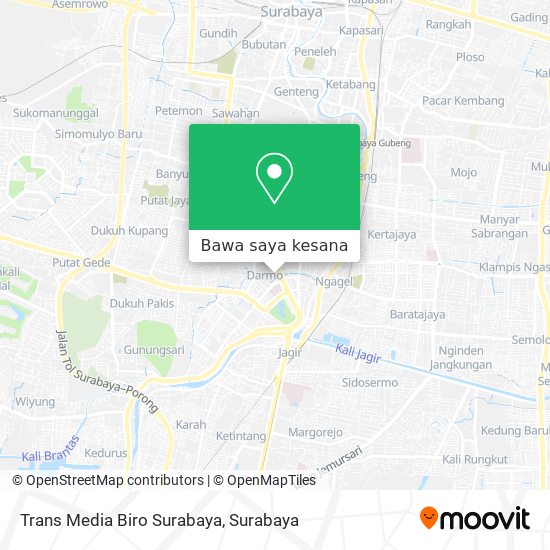 Peta Trans Media Biro Surabaya