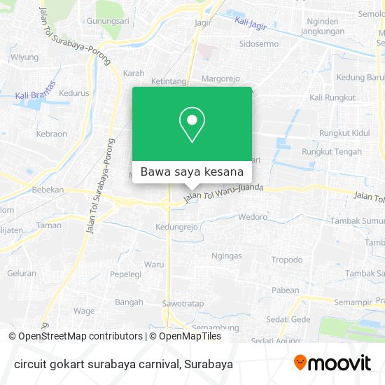 Peta circuit gokart surabaya carnival