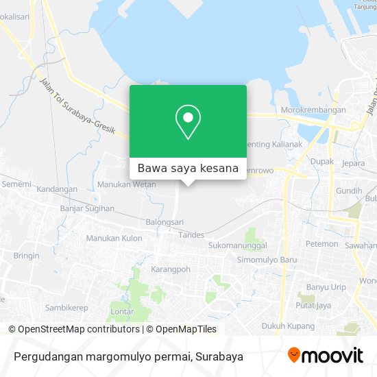 Peta Pergudangan margomulyo permai