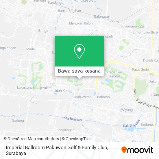 Peta Imperial Ballroom Pakuwon Golf & Family Club