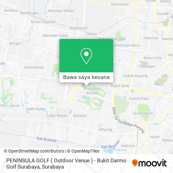 Peta PENINSULA GOLF ( Outdoor Venue ) - Bukit Darmo Golf Surabaya