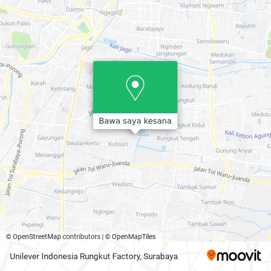 Peta Unilever Indonesia Rungkut Factory