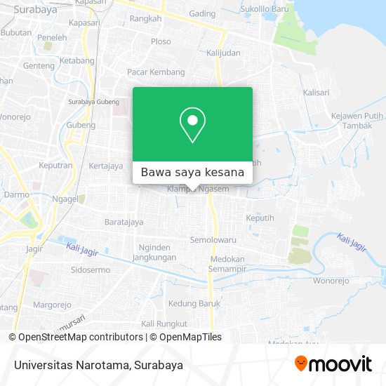 Peta Universitas Narotama