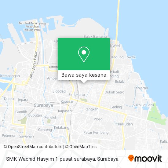 Peta SMK Wachid Hasyim 1 pusat surabaya