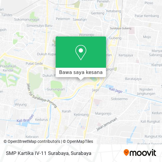 Peta SMP Kartika IV-11 Surabaya