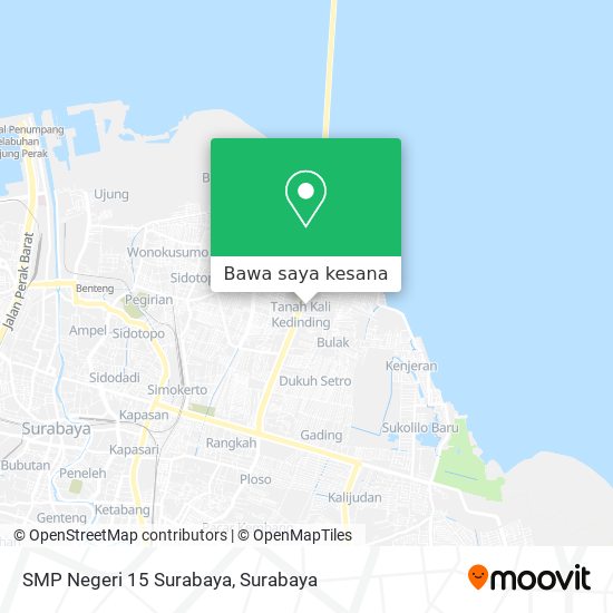 Peta SMP Negeri 15 Surabaya